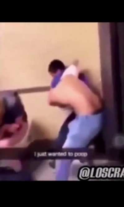 He just wanted to take a shit