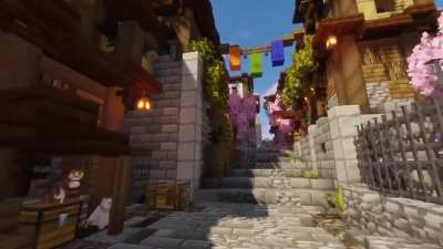 Short tour of my survival built Japanese village!