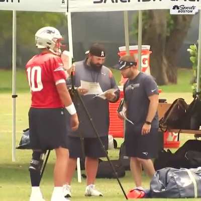 [Camera Guys] On a scale of 1-Mac Jones dancing and pretending to sing into a mic at practice... how excited are you for Sunday!?!? 🎶