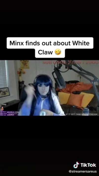 Minx and her white claw