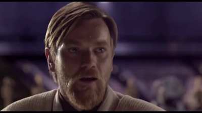 Ewan McGregor “dropping in” at Disney’s announcement of the Kenobi Series.