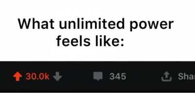 Unlimited power!