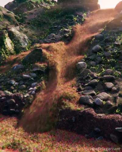 Flower waterfall