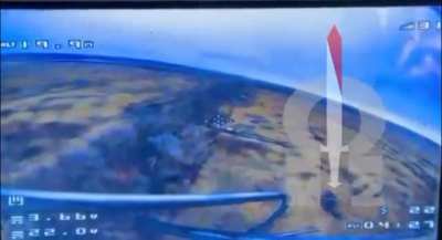 Omega M2 Operated Kamikaze Drone Locates and Attacks a Russian BMP-3