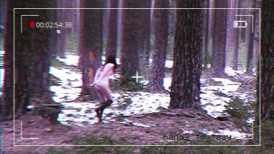 She didn't want to come for a walk with me in the woods, so I had to handcuff her.