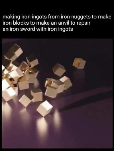 Minecraft is 10% mine 90% craft