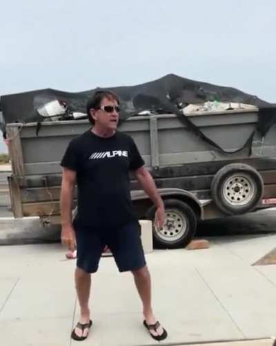 racist Green Card Gary harassing hard working men