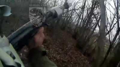 Ukrainian soldiers cleared Russian positions under constant enemy drone attacks. Kostiantinivka direction, Chameleon unit, 93rd Mechanized Brigade. Published 20.02.2026