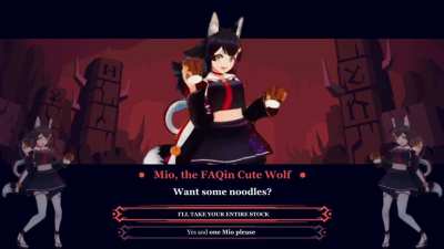 Mio dances with noodles [Helltaker-Vitality remix]