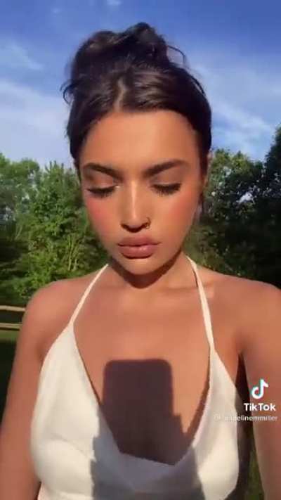 Nip slip, camel toe and a fat ass. This girl is amazing!