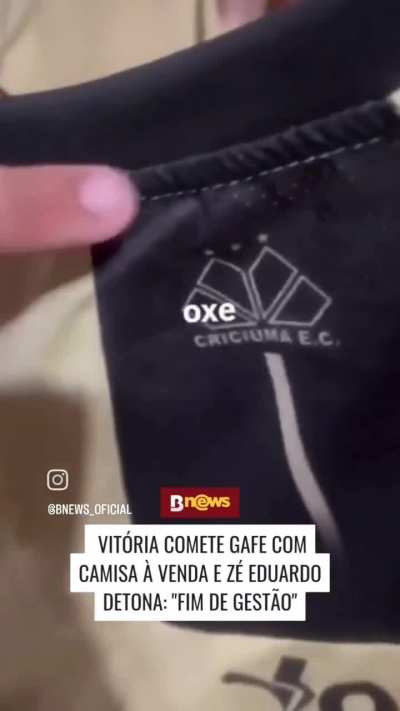 União Vitória é Criciúma? Camisa do Criciúma é encontrada com escudo do rubro-negro em loja do Vitória. 