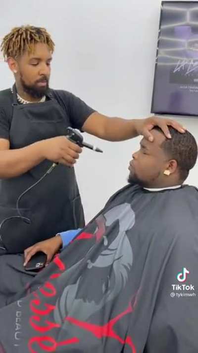Giving a little air to the end of a haircut