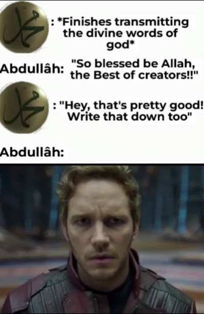 One moment you're having a blast scribing it up and the next you're having a crisis of faith