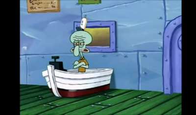I think the funniest thing about this scene is the door was right next to him and yet he decided to burst a hole through the wall. 😂