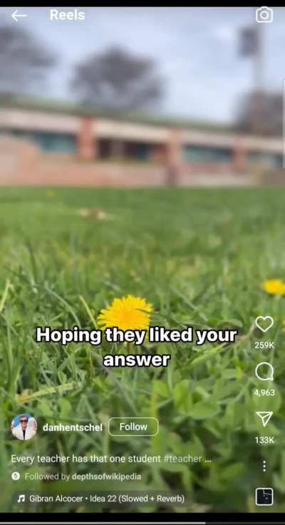 Bro needs that one student