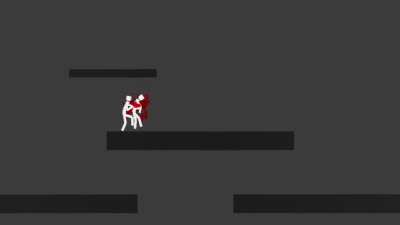 [COMBAT PLAYGROUND] I'm stuck inside my girlfriend. I'm making a physics brawler with limb impalement and we just rolled off together. She killed me..