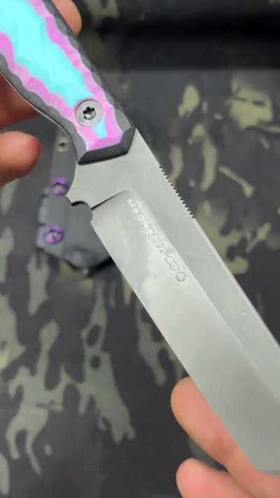 Recently finished Magnacut tanto with some custom G10 scales. What do yall think