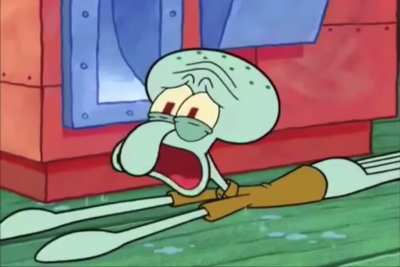 Gee..Squidward sure is upset over not getting a toy 🙄✋