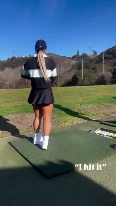 I hit it