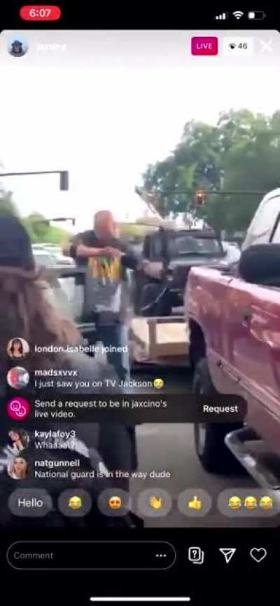 Crazy geezer pulls a bow & arrow on mob during unrest last summer.