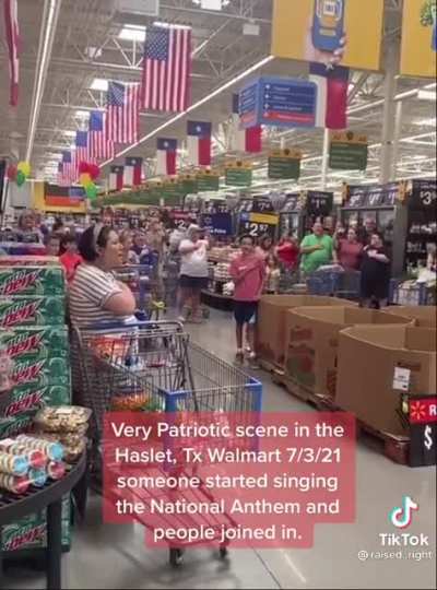 Star Spangled Banner in Walmart 💀