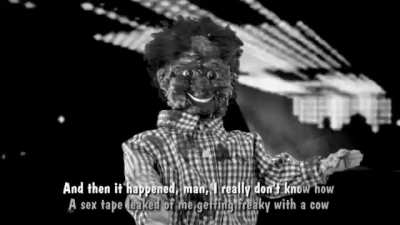 Pete The Meat Puppet (What this has to do with Diesel (besides a line about designer jeans) I have no idea.)