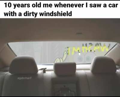 Now he will clean it
