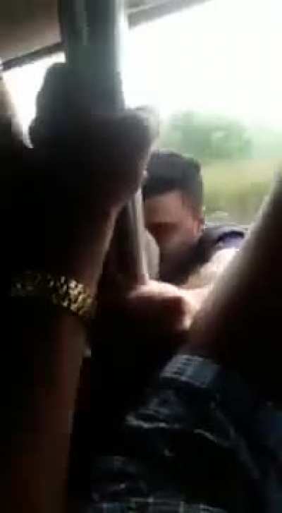 Overcrowded train in India