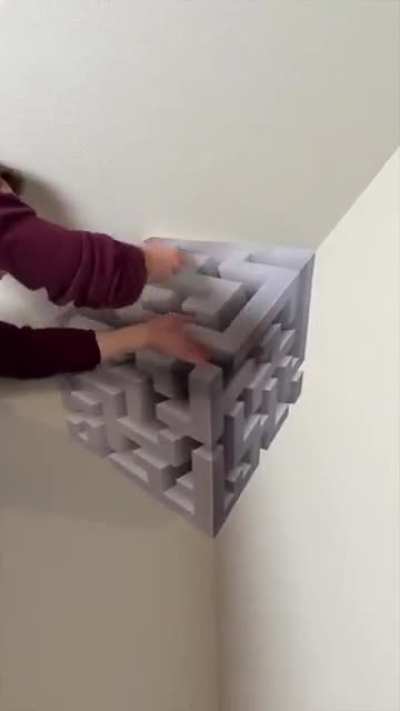 This wall art warped my vision for a second.