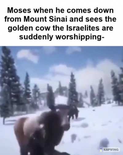 Fuck that bitch ass cow ~ Moses