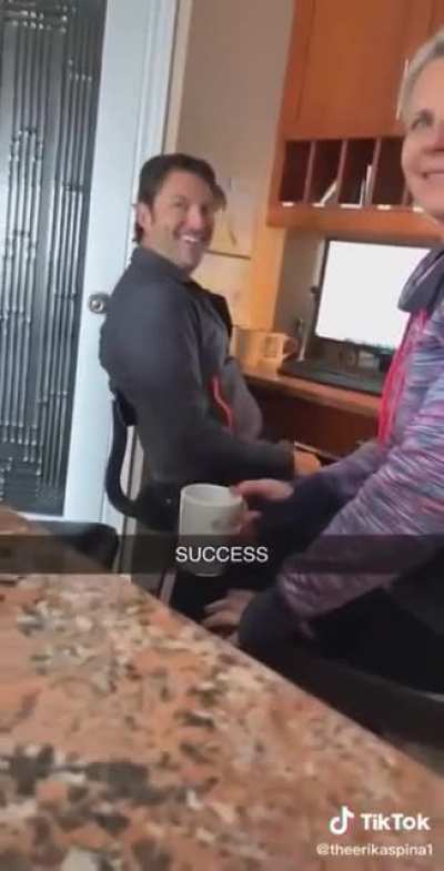 Dad overcome with pride by Daughters Joke