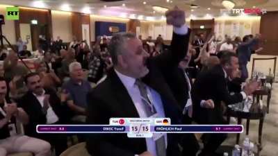 Turkiye's shooter Yusuf Dikec, wins the European Champions League.