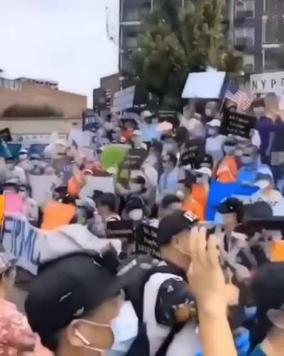 Peaceful NYPD protest in NYC