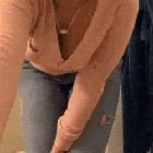Cute girl strips