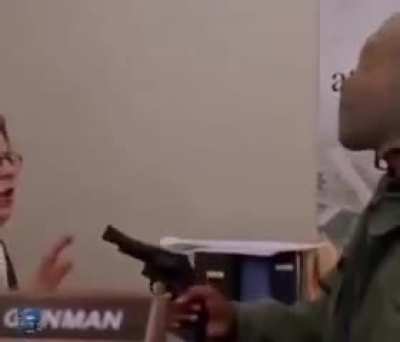 Armed gunman is in the building