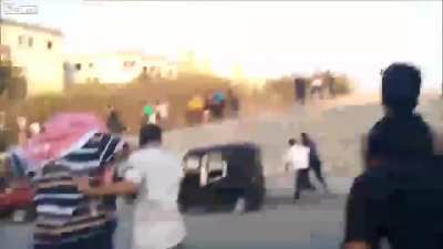 Don’t stand too close to burning cars.