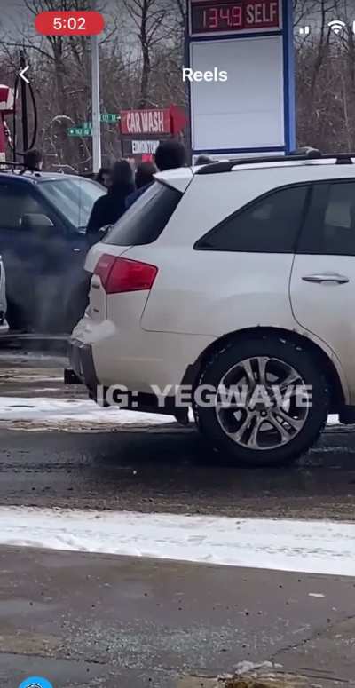 Freak out at gas station