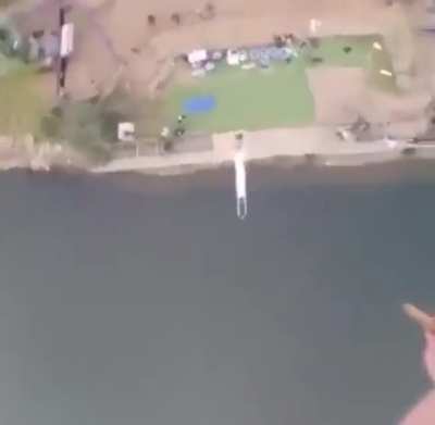 The most British bungee jump ever