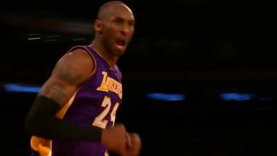 [Highlight] Kobe hits the tough fadeaway three and then does his best Kareem impression