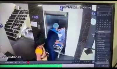 Elevator collapses on patient 