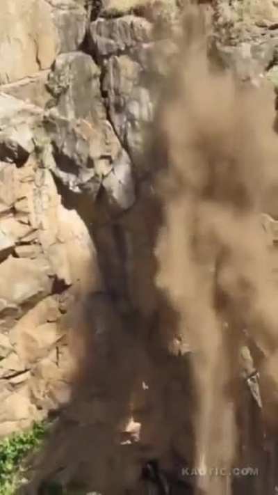 Dive off a cliff