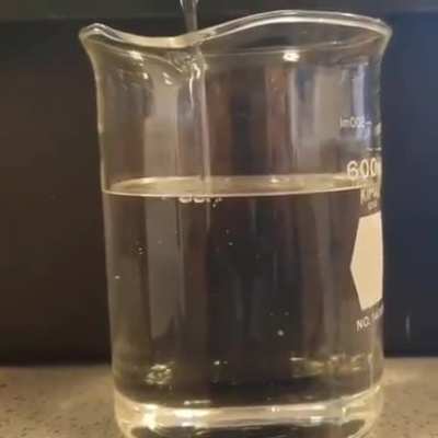 The glass inside the jug disappears