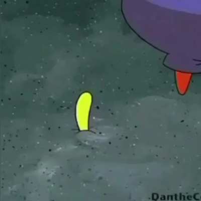 SpongeBob getting grabbed by the nose!