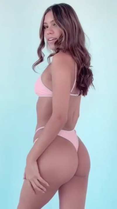 In pink