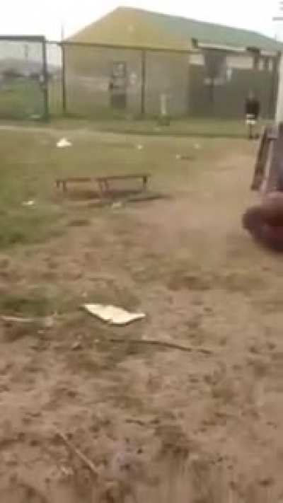 At least the dude coming behind him was smart.