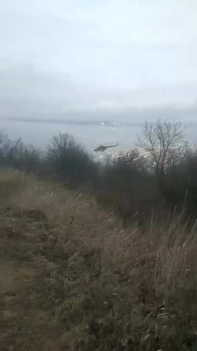Russian attack helis flying low, unknown location?