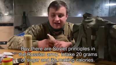 Ukrainian soldier reviews Russian Military Rations