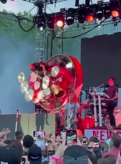 This drummer at the Newsboys concert