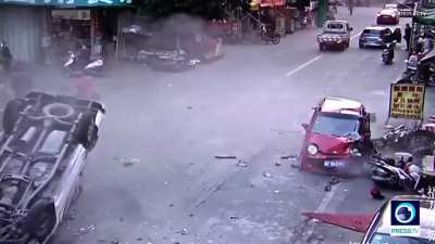 Multi car crash