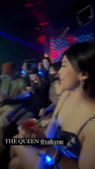 Queen Valkyrae at a Faze Party